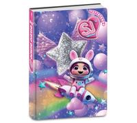 SJ GANG STYLE JAM GANG Diario Scuola Elementare Datato 10 Mesi, Tema Spazio, Copertina Lucida Imbottita, Angoli Arrotondati, Giochi e Contenuti all'Interno, Bambine