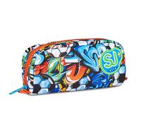 SJ GANG STYLE JAM GANG Portapenne Scuola, Blu, Bustina con Scomparto Unico Porta Penne, Accessori Zaino, Scuola Elementare, Bambino