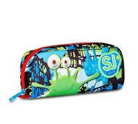 SJ GANG STYLE JAM GANG Portapenne Scuola, Nero, Bustina con Scomparto Unico Porta Penne, Accessori Zaino, Scuola Elementare, Bambino
