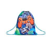 SJ GANG STYLE JAM GANG Sakky Bag JOYFUL PINS BOY, Blu, Sacca con ampio scomparto principale, Apertura coulisse, Scuola, Sport, Bambino