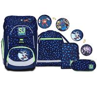 SJ Gang Set Scuola UPDOWN BOX - SHIFTY SPOTS - Zaino Scuola Multiscomparto Ergonomico + Astuccio Totalmente Accessoriato + Portapenne Scuola con Organizer Interno + Sacca Sportiva