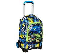ZAINO TROLLEY SJGANG cuccioli zaino trolley amovibile new tech 2 r JET BLACK ND