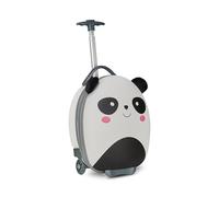 SJ GANG STYLE JAM GANG Trolley Rigido Scuola per Bambini, Fancy Animals, Bianco e Nero, Fantasia Panda, Scuola e Tempo Libero