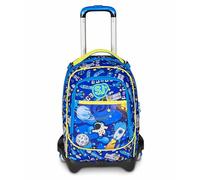 SJ GANG STYLE JAM GANG Trolley Scuola Jack 3 Ruote, Blu, 3 in 1, Zaino Triplo Uso con Carrello Sganciabile, 33 L, Zaino Scuola Elementare, Zaino Bambino