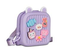 SJ GANG STYLE JAM GANG Zainetto asilo, zaino piccolo, Personalizzabile Lilla Per Bambine Con Pins Amovibili E Spallacci Regolabili