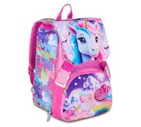 SJ GANG STYLE JAM GANG Zaino Doppio Scomparto Estensibile, Rosa, Maxi Capienza, Schienale Preformato, Bambina, Scuola Elementare