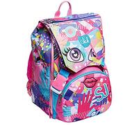 SJ GANG STYLE JAM GANG Zaino Estensibile Facce Zaino Sdoppiabile, Bambini e ragazzi, Rosa, Taglia unica