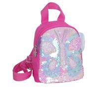 SJ GANG STYLE JAM GANG Zaino Mini Scuola, Cristal Butterfly, Rosa, Bambine e Ragazze, Scuola e Asilo