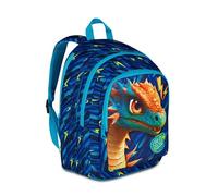 SJ GANG STYLE JAM GANG Zaino Scuola Advanced, Blu, Maxi Ali Estraibili, Doppio Scomparto e Tasca per Borraccia, 29 L, Zaino Scuola Elementare, Zaino Bambino