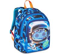 SJ GANG STYLE JAM GANG Zaino Scuola Advanced SPACE LED BOY, Doppio Scomparto