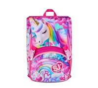 SJ GANG STYLE JAM GANG Zaino Scuola Estensibile Big, Fucsia, Zaino con Divisorio Interno, Tasca Superiore con Ali a Scomparsa, Tasca per Borraccia, 24 L, Zaino Scuola Elementare, Zaino Bambina