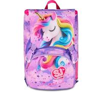 SJ GANG STYLE JAM GANG Zaino Scuola Estensibile Big, Viola, Zaino con Divisorio Interno, Tasca Superiore con Ali a Scomparsa, Tasca per Borraccia, 24 L, Zaino Scuola Elementare, Bambina