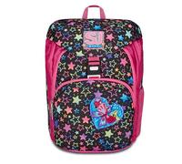 SJ Gang Zaino Scuola Mocrolight, Rosa, Colorful Panda, Monoscomparto con Apertura Fibia Magnetica, Cinghia Vita Regolabile, Flip System su Tasca Frontale, Scuole Elementari, Medie, Bambina, Ragazza