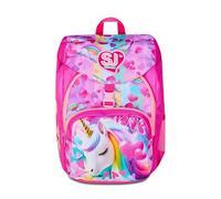 SJ GANG STYLE JAM GANG Zaino Scuola Primino, Fucsia, Zaino Monoscomparto con doppia tasca frontale, 20 L, Zaino Scuola Elementare, Zaino Bambina