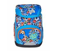 SJ GANG STYLE JAM GANG Zaino Scuola Soft Plus, Blu, Zaino con Divisorio Interno, Tasca Frontale eTasca per Borraccia, 24 L, Zaino Scuola Elementare, Zaino Bambino