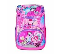 SJ GANG STYLE JAM GANG Zaino Scuola Soft Plus, Fucsia, Inserti in gomma su