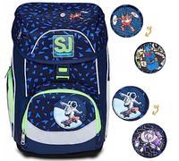 Zaino Scuola - SJ GANG UPDOWN BOX - SHIFTY SPORTS - Zaino Multiscomparto con Scomparti Rimovibili, Maxi Capienza - Ergonomico, Sistema di Regolazione del Peso - Tessuto 100% Eco-Material
