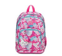 SJ Gang Zaino Scuola Advanced, Rosa, PinkFur, Zaino Doppio Scomparto Con Tasca Porta PC o Tablet, Tasca Porta Borraccia e Organizer, Zaino Scuola Elementare, Zaino Bambina