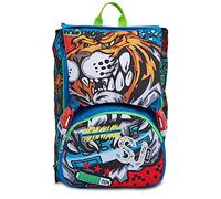 SCHOOLPACK ANIMALI DA SEVEN SJ boy ZAINO + ASTUCCIO 3ZIP + omaggio Auricolare
