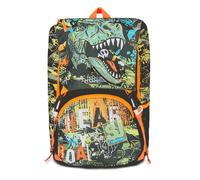 SJ Gang Zaino Scuola Estensibile, Nero Arancione, RexMe, Zaino Doppio Scomparto