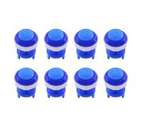 SJ@JX 8X Arcade 28mm Pulsante LED Tastiera MX Microswitch Vite in Tipo Pulsante Luce per Arcade Game MAME Jamma Joystick Raspberry Pi Macchina E Blu