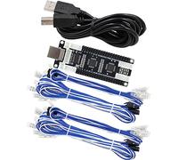 SJ@JX Arcade Game 2 Player USB Encoder Board Macro Command Zero Delay Gamepad Button Joystick Controller for Nintendo Switch PC PS3 Raspberry Pi