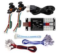 SJ@JX Arcade Game Controller Encoder 3D Analogico Stick Sensore Fly Joy Codice FAI DA TE Gamepad Pulsante Joystick per PS4 PS3 Nintendo Switch Android Raspberry Pi Retro Pie PC