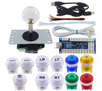 SJ@JX Arcade Game LED DIY Kit Zero Delay USB Encoder Xbox One Style Mechanical Keyboard Switch Arcade LED Button PC PS3 Android Xbox360