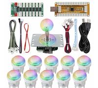 SJ@JX Arcade Game RGB LED Controller Button Joystick Blutooth RGB Control APP USB Encoder Pro Controller Wired Communication Kit for Nintendo Switch PS3 PC Raspberry Pi