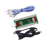 SJ@JX Arcade USB Encoder per PC PS3 Android - Joystick Arcade a Ritardo Zero con Alimentazione 5V