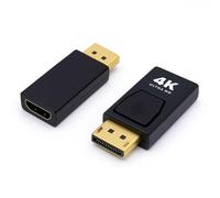 SJACXANM 2 Pezzi Adattatore DisplayPort a HDMI, 4K 30Hz Convertitore DP Maschio a HDMI Femmina, Plug & Play, Compatibile con Laptop Desktop Schede Grafiche, Supporta Monitor HDTV Proiettori Visori VR