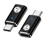 SJACXANM Adaptateur Lightning Vers USB C, 3 Pièces Adaptateur USB C Vers Lightning, 35 W Charge Rapide Pd Transfert De Données, Pas Pour Casque/Otg, AdaptateurLightning Femelle VersUSB C Mâle (Noir)