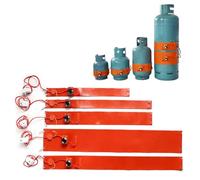 SJASD Riscaldatore per Secchio Tappetino Riscaldante in Silicone Riscaldatore A Fascia Riscaldatore per Barili con Termostato Regolabile,Tappetino Riscaldante,50kg 1250x120mm 450W