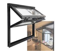 SJASD Sportello per concessioni per carrelli portavivande con Porta a Battente,Finestra Scorrevole in Lega di Alluminio Finestra per Case in Metallo,40x50in/102x127cm