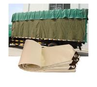 SJASD Telo Impermeabile Multiuso in PVC,Telone Impermeabile con Anelli di Metallo,Teloni Impermeabili,Telo Impermeabile per Esterno per Barca Legno,Auto,Piscina,Beige,2x3m