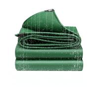 SJASD Telo Impermeabile Multiuso in PVC,Telone Impermeabile con Anelli di Metallo,Teloni Impermeabili,Telo Impermeabile per Esterno per Barca Legno,Auto,Piscina,Verde,4x5m