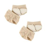 SJBAUTYO 2 Paia uscinetti Metatarsali Danza,Perizoma per Piede da Ballo,Cuscinetto Proteggi Plantare per Danza, Antiscivolo - Cuscinetti Avampiede in Simil Pelle per,Antiscivolo per il Balletto Jazz,S