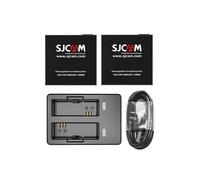 SJCAM 2 batterie da 1200 mAh con action camera ricaricabile, caricatore USB doppio SJ8PRO SJ8 Air and SJ8 Dual Screen modello