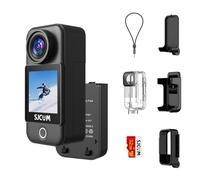 SJCAM C300 Pocket Action Cam 4K30FPS 20MP, 1,33" Schermo Tattile Fotocamera Subacquea EIS 2.4G/5G Dual WiFi, Videocamera Subacquea 30M Impermeabile con 2 Batteria per Nuoto, Surf e Immersioni, Nero