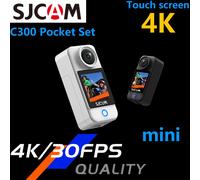 SJCAM C300 Pocket Mini Travel Action Camera 1/2.8 "Sensore CMOS Vlog Combo 4K 30FPS Video 30M Set impermeabile Moto Sport Cam