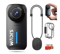 SJCAM Mini fotocamera magnetica C110 Plus, 4K 170 ° Fov|64 GB card Bodycam con registrazione audio e video, stabilizzazione a 6 assi, zoom 8x, videocamera tascabile impermeabile 30 m, telecamera per