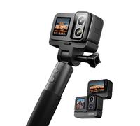 SJCAM SJ20 Action Camera 4K - Dual Lens 4K Fotocamera Sportiva con 8H Selfie Stick, Super Night, Supporto Magnetico, HDR, 8X Zoom, Fotocamera Subacquea per Viaggi, Moto & Outdoor