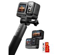 SJCAM SJ20 Fotocamera Sportiva 4K Dual Lens - 8H Selfie Stick, Super Night, Supporto Magnetico, HDR, 8X Zoom, Subacquea per Viaggi, Moto & Outdoor