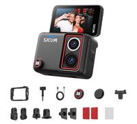 SJCAM SJ30 8K Vlog Action Cam Starlight, SteadyMotion 2.0, flip touch screen, impermeabile fino a 30 m, per moto, escursionismo, sport, nero