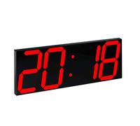 sjdoPulse Orologio da Parete A LED, Grande Digitale con Termometro, Calendario, Sveglia, Conto alla Rovescia, Muto, per Casa, Ufficio, Palestre, The Mall, Ospedale, Metropolitana