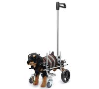 sjdoPulse Sedia a rotelle leggera per cani, passeggino regolabile per sedia a rotelle per animali domestici, che può aiutare gli animali domestici con arti posteriori paralizzati a riacquistare