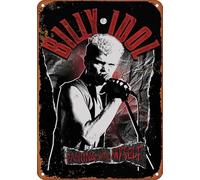 Sjducvxgyl Billy Idol - Dancing With Myself, poster vintage in metallo stagno cartello in alluminio decorazione da parete 30,5 x 20,3 cm per camera da letto, cucina, bar, pub, placca, colore