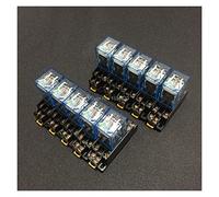 SJECPKDD Relè 10 Set LY2NJ DC 12V 24V 110V 220V AC Relè di Potenza Bobina in Miniatura 8 Pin DPDT 10A LY2N-J HH62P JQX-13F LY2 con Base PTF08A(AC 220V)