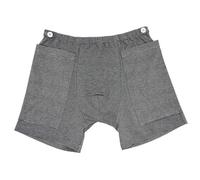 Sjfbebsy Intimo per catetere da Uomo, Pantaloni per catetere in Cotone con 2 Tasche Fissatore per Sacca per nefrostomia a Righe Abbigliamento per Recupero Chirurgico per Anziani L