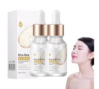 sjfscqr Essenza Antirughe di Riso Bianco, Massaggio al siero Viso per Donna, Essenza Viso Antirughe di Riso Bianco al collagene, siero Viso per ridurre Le Linee Sottili e Le Linee Sottili